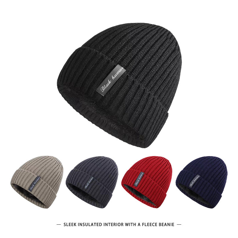 Men's Winter Fleece-Lined Beanie