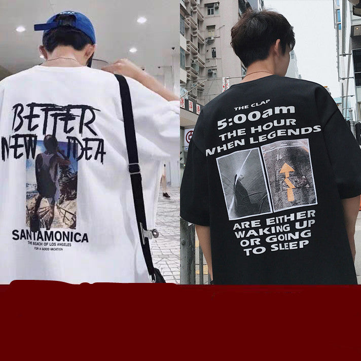 Korean style Summer Short-sleeved T-shirt