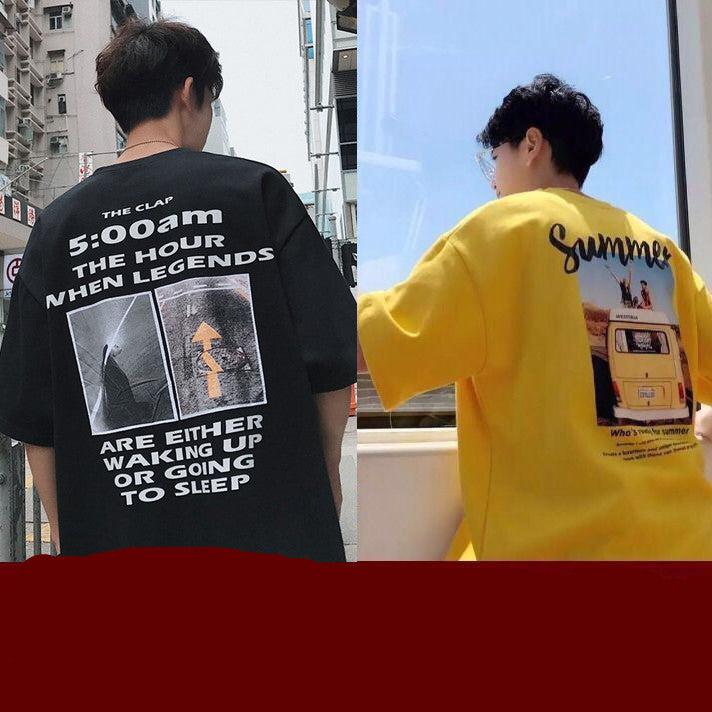 Korean style Summer Short-sleeved T-shirt