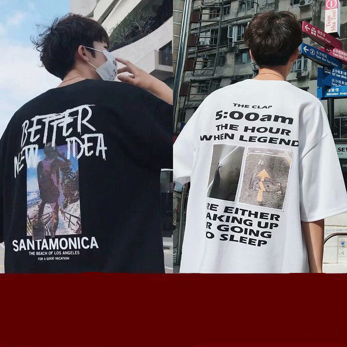 Korean style Summer Short-sleeved T-shirt