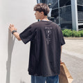 Korean style Japanese Text Printed Short Sleeved T-Shirt