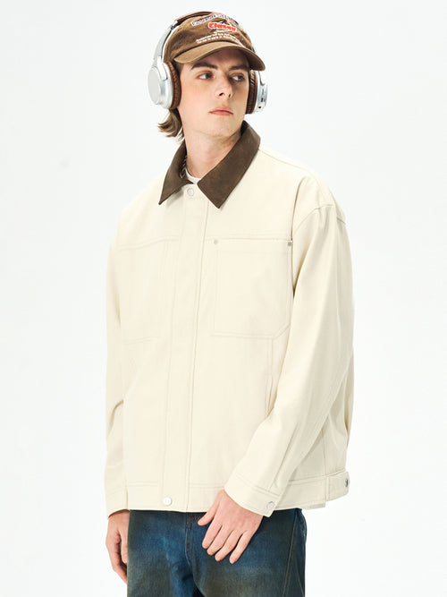 Autumn Executive Jacket For Men Pure Cotton Outerwear