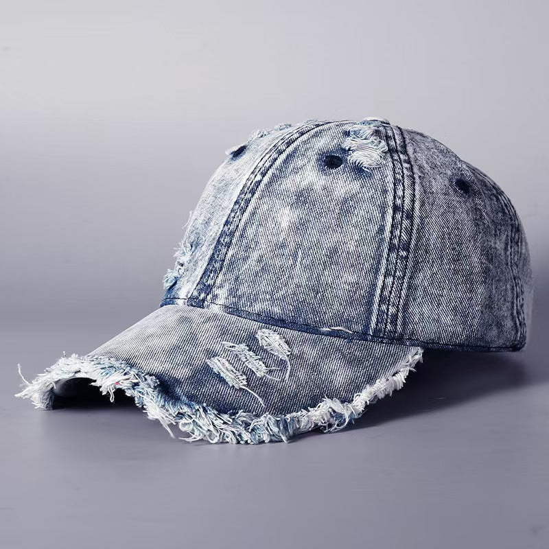 Washed Denim Baseball Cap