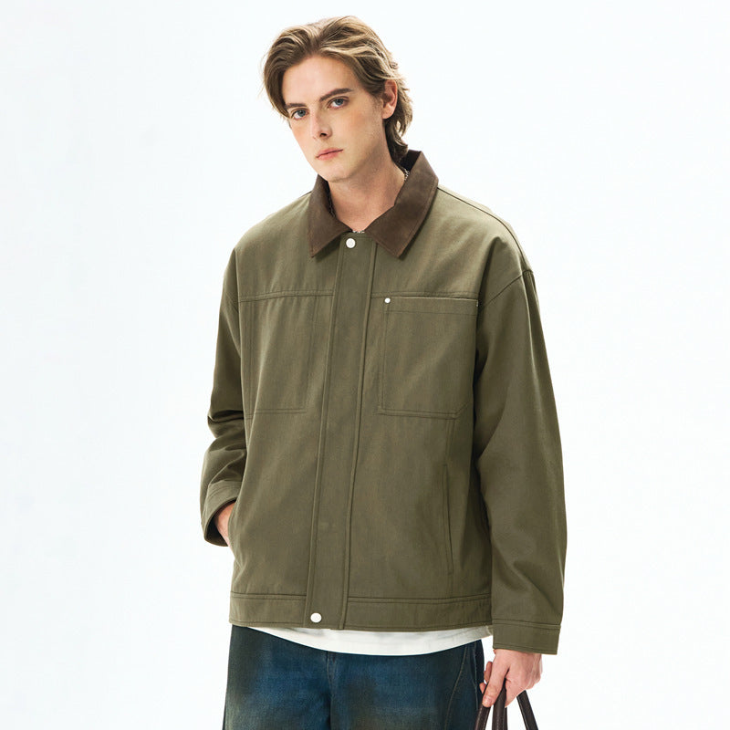 Autumn Executive Jacket For Men Pure Cotton Outerwear