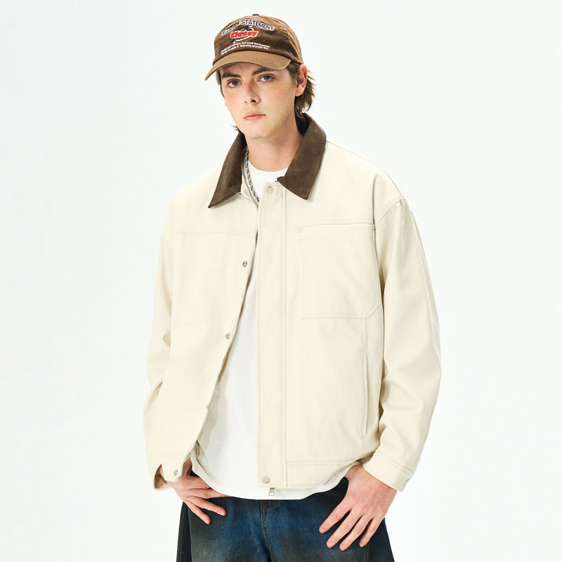 Autumn Executive Jacket For Men Pure Cotton Outerwear