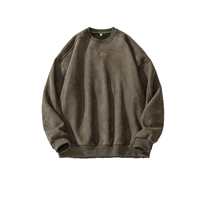 Mens Casual Sporty Long-sleeve Crew-neck Hoodie