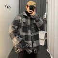 Korean Style Trend plaid printed Shirt